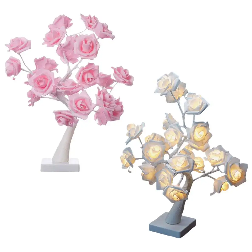 LED Rose Flower Tree Light Table Lamp Night Lights USB Fairy for Celebration Home Decor Christmas Valentine'S Day Festival
LED Rose Flower Tree Light Table Lamp Night Lights USB Fairy for Celebration Home Decor Christmas Valentine'S Day Festival