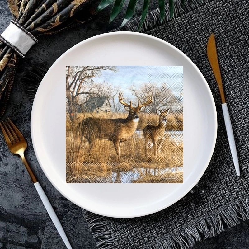 Бумажные салфетки в виде оленя
Бумажные салфетки в виде оленя