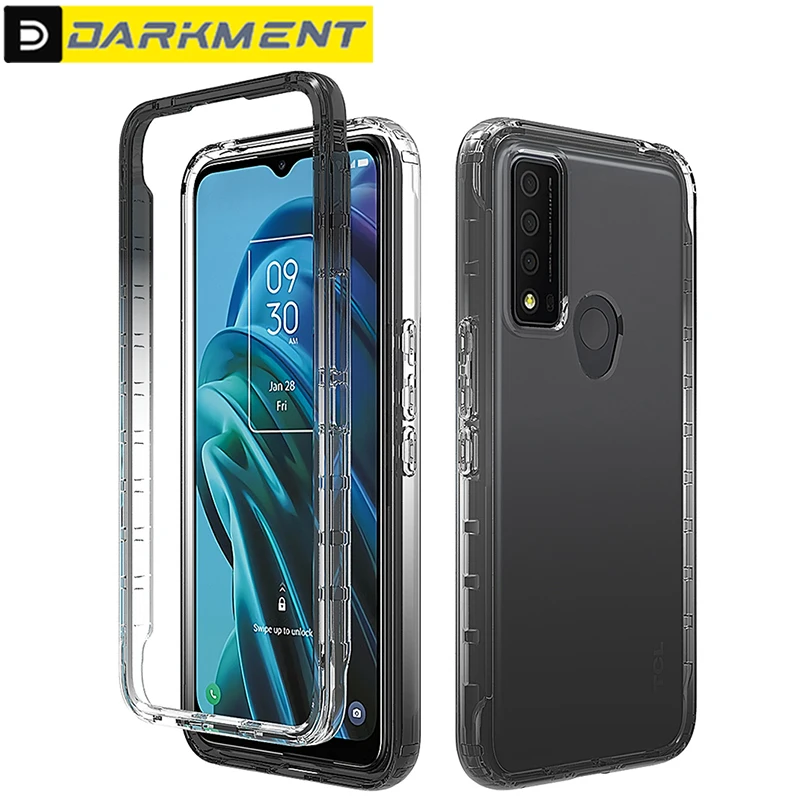 

Shockproof Gradient Color Clear Case For TCL 30XE 20 Pro 5G 20XE 20S Simple Silicone Transparent Cover For TCL 30 20 XE 20Pro