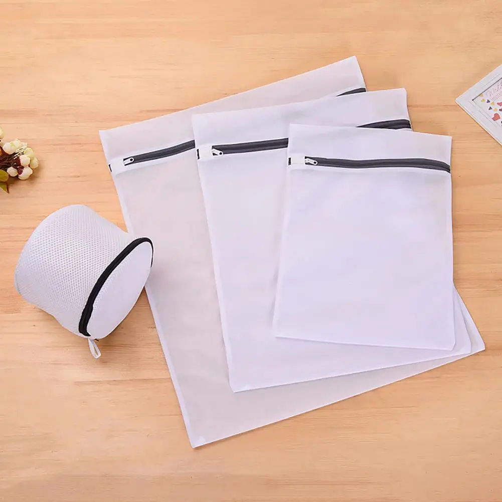 1 Set Dense Mesh Laundry Bag with Zipper Polyester Eco-friendly Anti-scratch Bra Washing Bag for Home
1 Set Dense Mesh Laundry Bag with Zipper Polyester Eco-friendly Anti-scratch Bra Washing Bag for Home