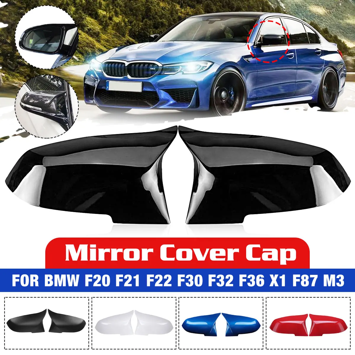 Pair Gloss Black Car Side Rearview Mirror Cover Cap For BMW F20 F21 F22 F30 F32 F36 X1 F87 M3
Pair Gloss Black Car Side Rearview Mirror Cover Cap For BMW F20 F21 F22 F30 F32 F36 X1 F87 M3