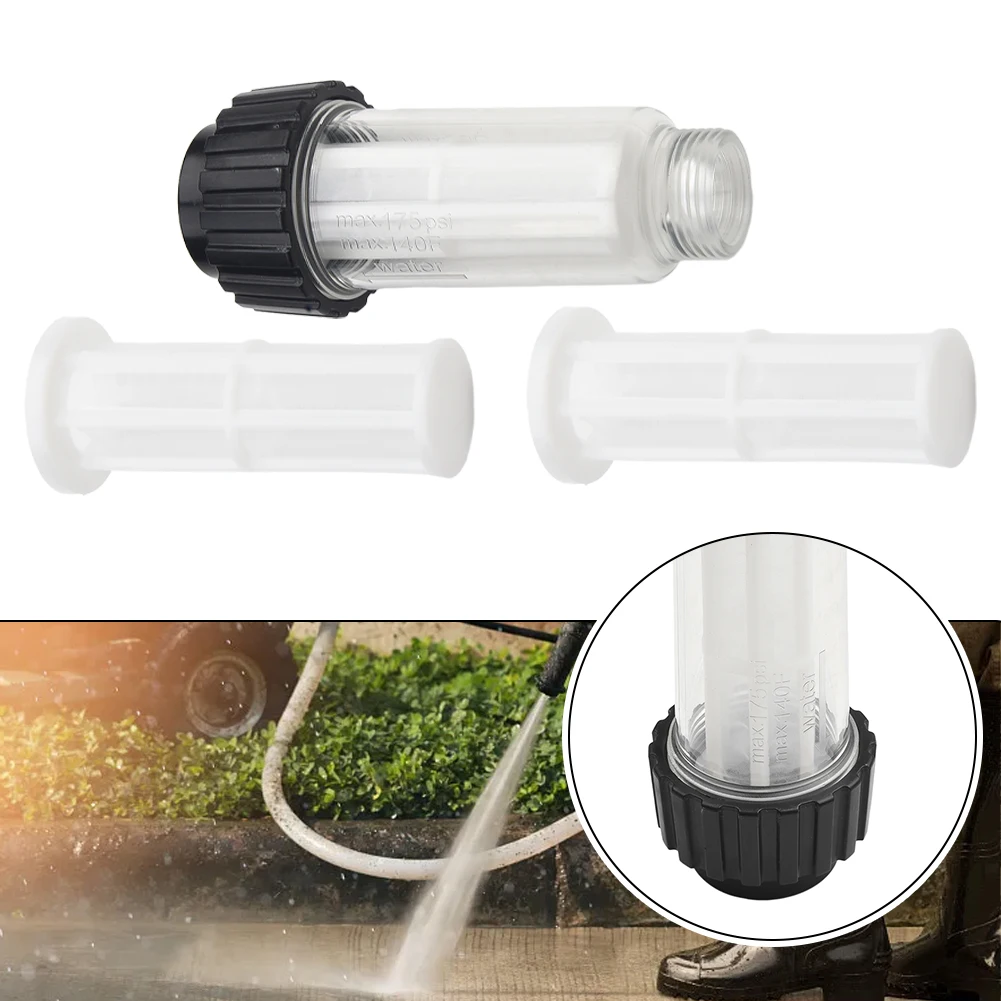 Pressure Washer Water Filter With Filter Plastic Element Inlet Housing Sediment Water Gun Snow Foam Lance Accessories
Pressure Washer Water Filter With Filter Plastic Element Inlet Housing Sediment Water Gun Snow Foam Lance Accessories
