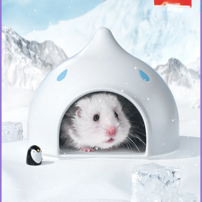 Hamster Nest Water Drop Ceramic Shelter Djungarian Hamster Sleeping Nest Cooling House Small Igloo Rabbit Summer Supplies
Hamster Nest Water Drop Ceramic Shelter Djungarian Hamster Sleeping Nest Cooling House Small Igloo Rabbit Summer Supplies