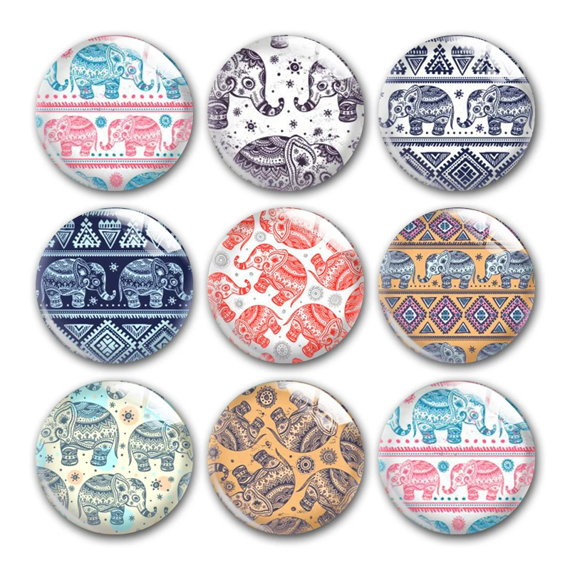 Africa Elephant Tribe Geometric Pattern Round Photo Glass Cabochon Demo Flat Back For DIY Jewelry Making Finding Snap Button
Africa Elephant Tribe Geometric Pattern Round Photo Glass Cabochon Demo Flat Back For DIY Jewelry Making Finding Snap Button