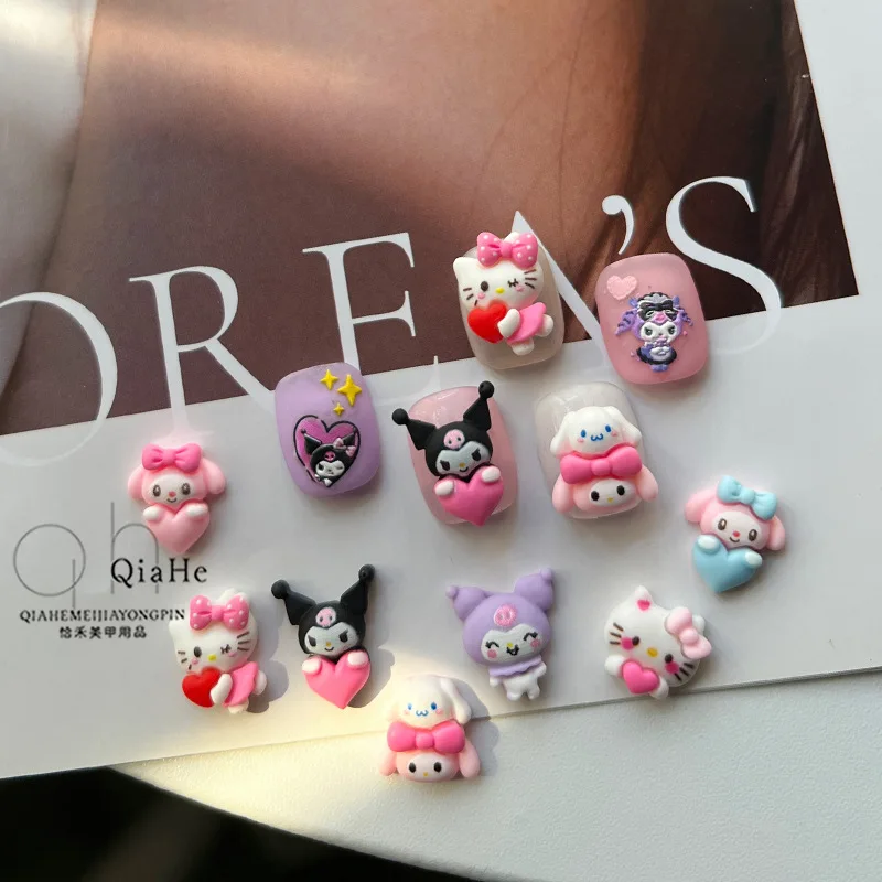 20pcs Diy Cartoon Sanrioed My Melody Hello Kitty Cinnamoroll Kuromi three-dimensional Resin nail enhancement accessories
20pcs Diy Cartoon Sanrioed My Melody Hello Kitty Cinnamoroll Kuromi three-dimensional Resin nail enhancement accessories