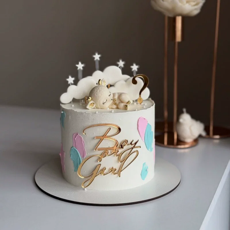 Золотые акриловые топперы для торта MJCakedecor 
Золотые акриловые топперы для торта MJCakedecor