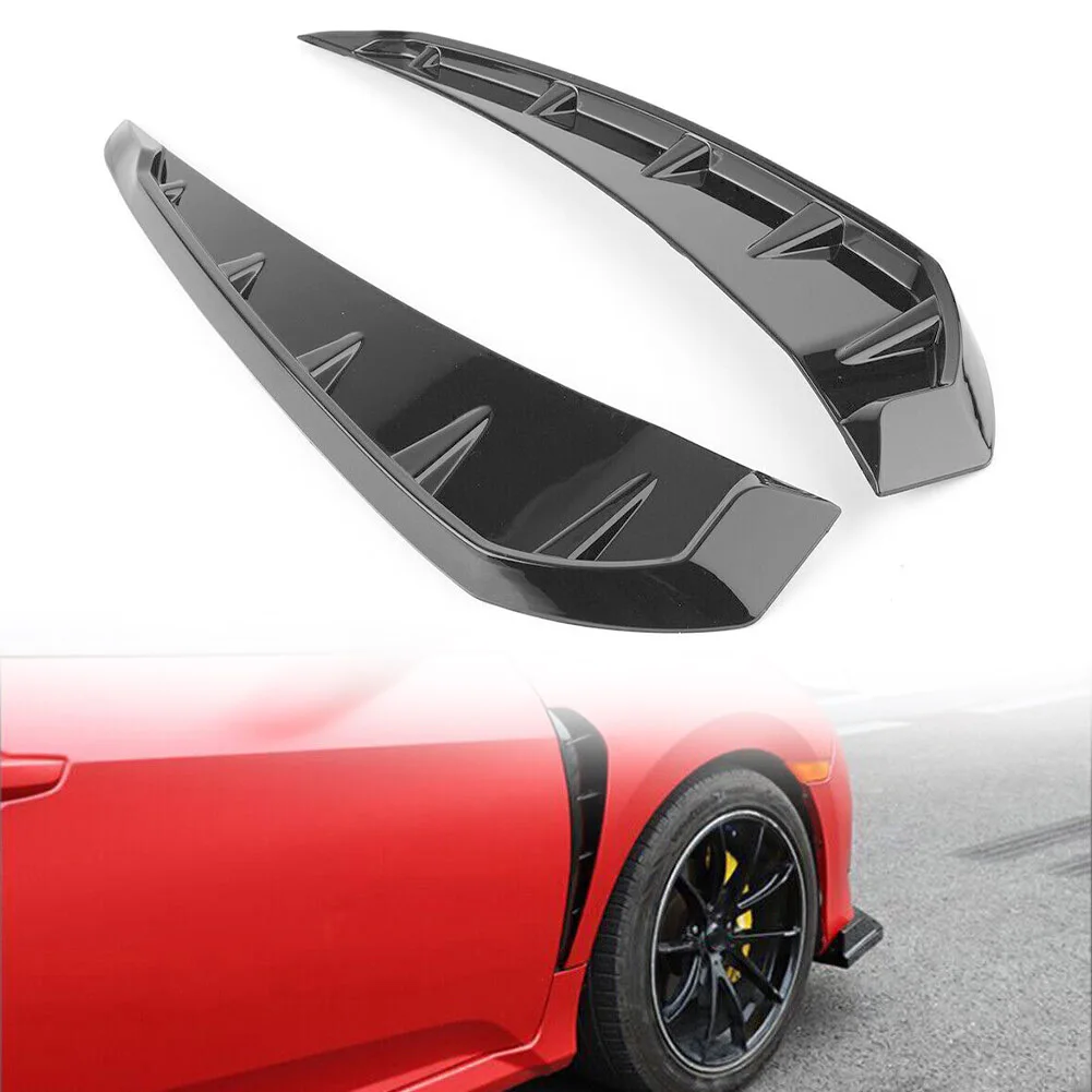 2pcs/pair Car Side Fender Vent Cover Door Wing Fender Air Vent Cover Trim For Honda For CIVIC 16-20 Glossy Black Car Accessories
2pcs/pair Car Side Fender Vent Cover Door Wing Fender Air Vent Cover Trim For Honda For CIVIC 16-20 Glossy Black Car Accessories