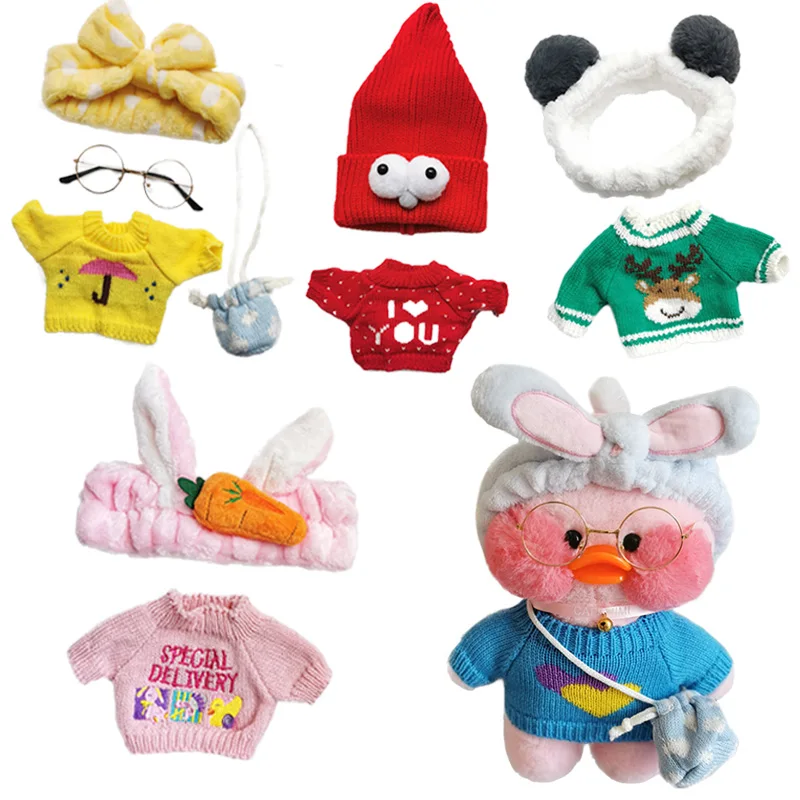 Duck LaLafanfan Cafe with Clothes Plush Toys Cartoon Stuffed Dolls Accessories Clothing Hair Band Kids Girls Gift
Duck LaLafanfan Cafe with Clothes Plush Toys Cartoon Stuffed Dolls Accessories Clothing Hair Band Kids Girls Gift
