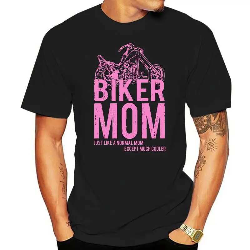 

Men T Shirt Biker Mom Much Cooler Pink Women tshirt