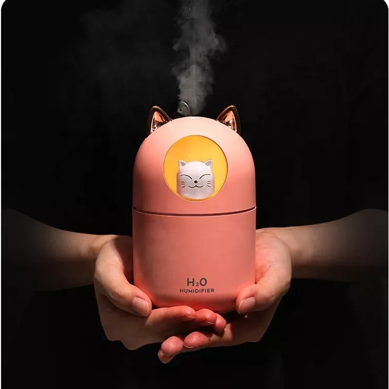 Cute Cat Mini Aroma Diffuser Humidificador USB Air Humidifier Ultrasonic Cool Mist Maker Fogger with Colorful Lamp Aromatherapy
Cute Cat Mini Aroma Diffuser Humidificador USB Air Humidifier Ultrasonic Cool Mist Maker Fogger with Colorful Lamp Aromatherapy