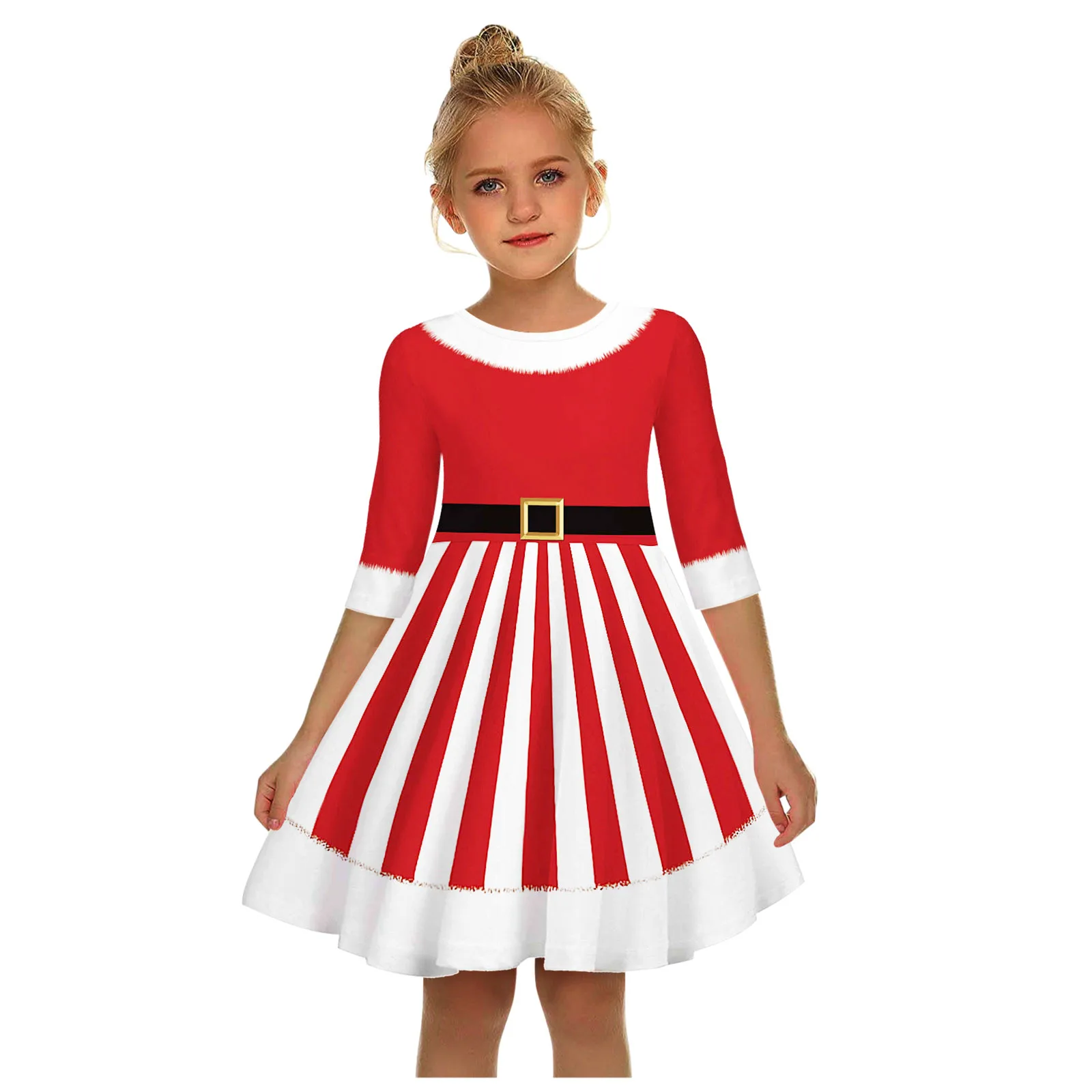 Toddler Baby Kids Girls Dress Suit Christmas Striped Print Patchwork Princess Soft And Warm Collection Dress for Flower Girl
Toddler Baby Kids Girls Dress Suit Christmas Striped Print Patchwork Princess Soft And Warm Collection Dress for Flower Girl