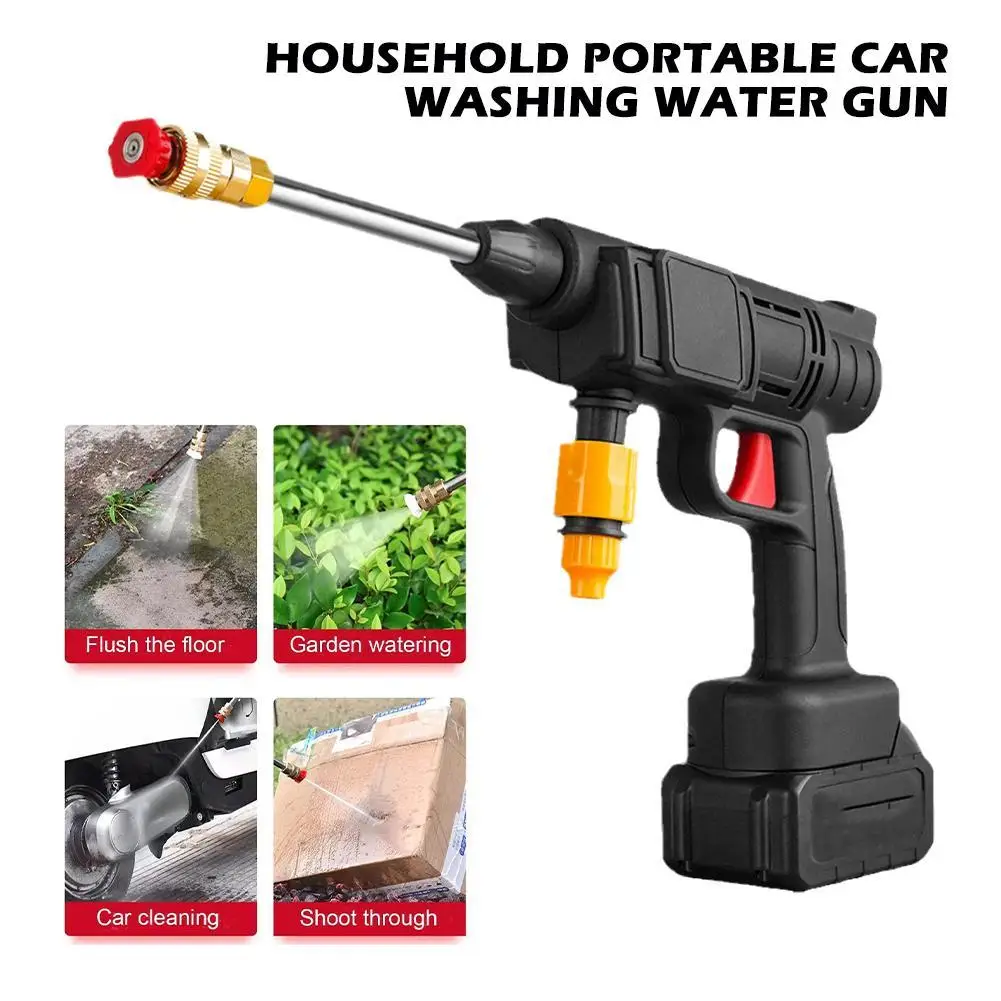 High pressure car washing water gun car Household portable rechargeable booster pump Wireless lithium car washing machine
High pressure car washing water gun car Household portable rechargeable booster pump Wireless lithium car washing machine