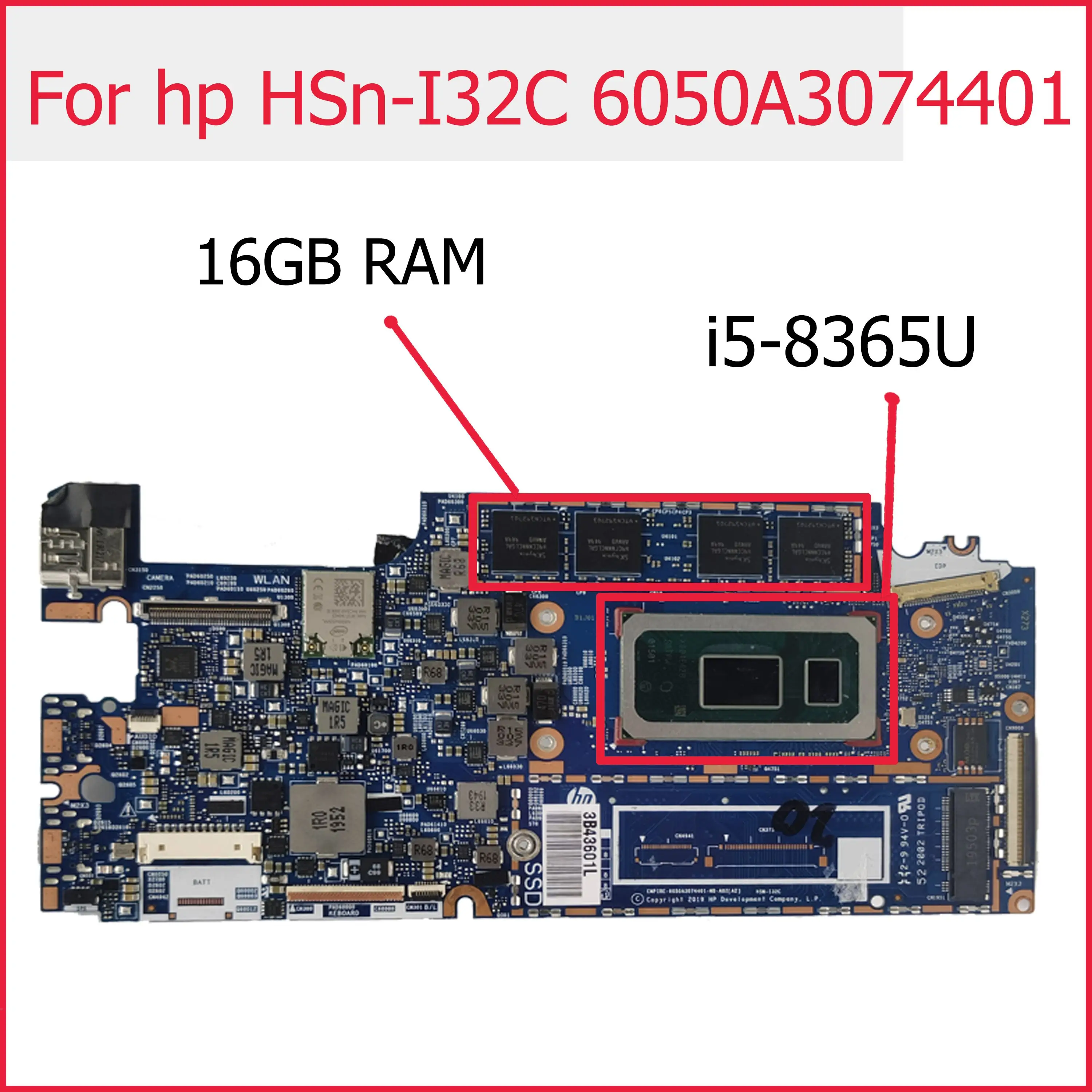 I5-8365U CPU + 16GB RAM для HP Elite Dragonfly HSn-I32C 6050A3074401-MB-A02 материнская плата для ноутбука с фотографией
I5-8365U CPU + 16GB RAM для HP Elite Dragonfly HSn-I32C 6050A3074401-MB-A02 материнская плата для ноутбука с фотографией