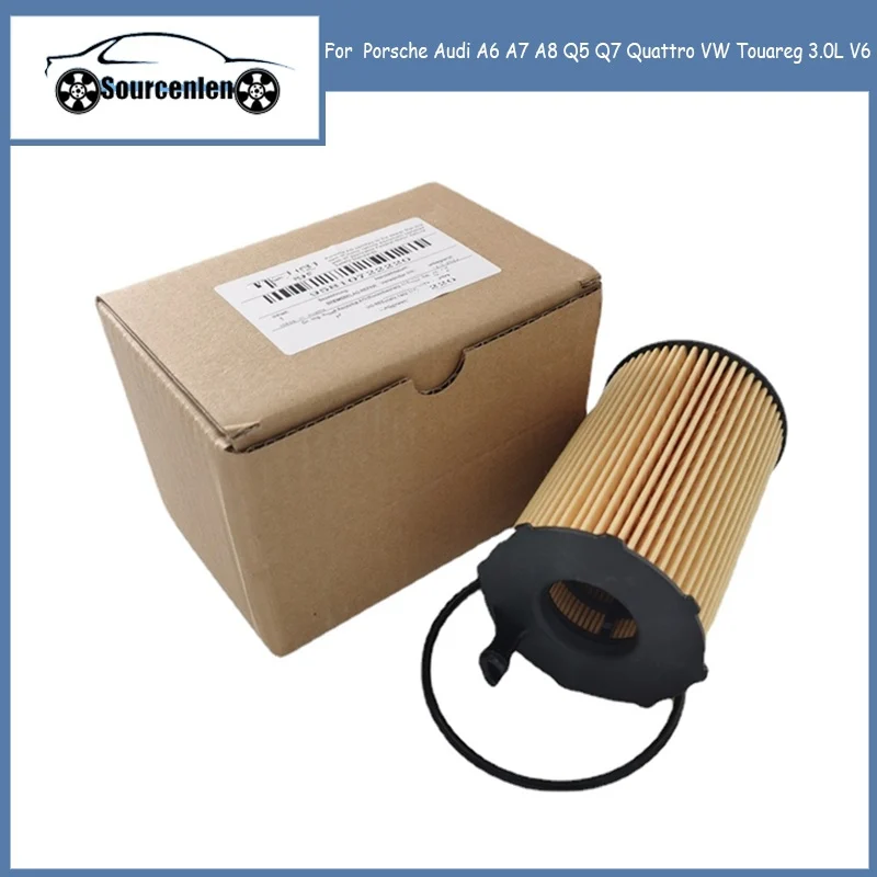 Масляный фильтр двигателя для Porsche Audi A6 A7 A8 Q5 Q7 Quattro VW Touareg 3.0L V6 958.107.222.20,057 115 441 B,059115561D 
Масляный фильтр двигателя для Porsche Audi A6 A7 A8 Q5 Q7 Quattro VW Touareg 3.0L V6 958.107.222.20,057 115 441 B,059115561D