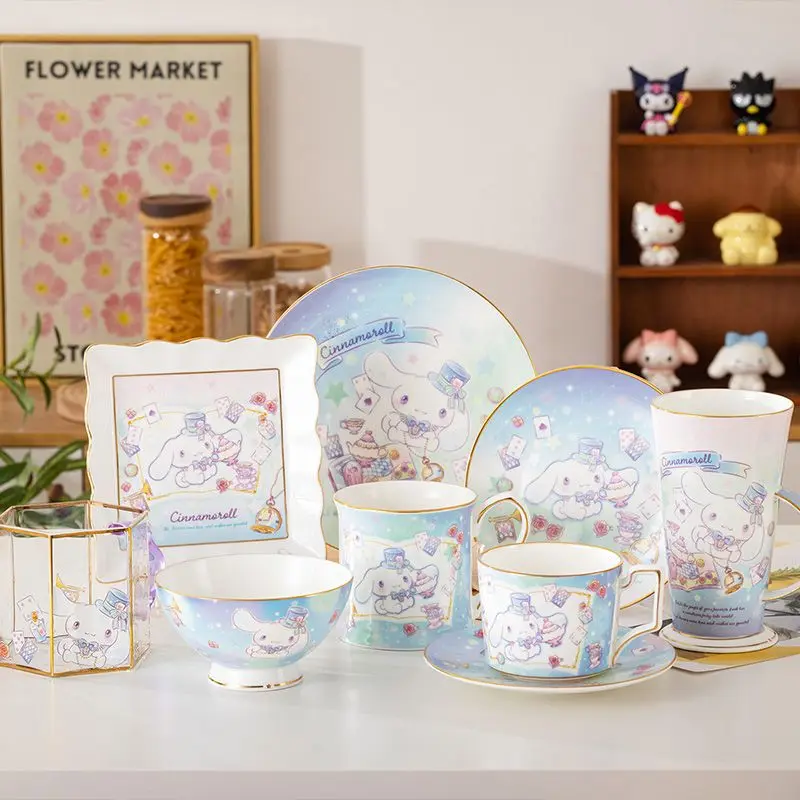 Мультяшная фантазия Cinnamoroll костяная фарфоровая посуда Sanrio Kawaii Ins миски палочки тарелки Бытовая Посуда с высокой красотой
Мультяшная фантазия Cinnamoroll костяная фарфоровая посуда Sanrio Kawaii Ins миски палочки тарелки Бытовая Посуда с высокой красотой
