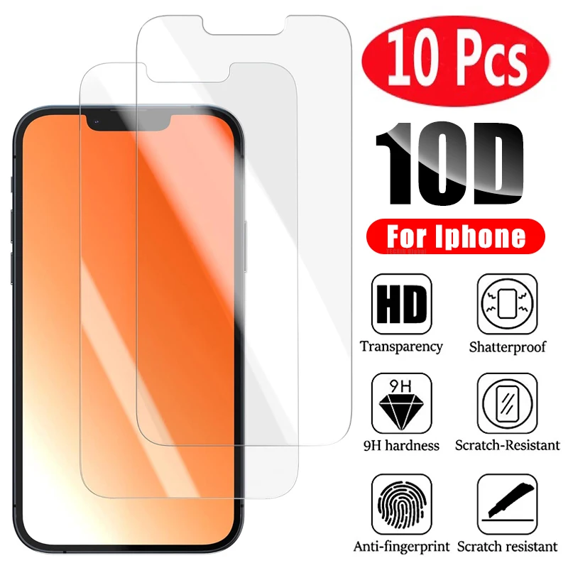 10Pcs Protective Glass on For iPhone 11 12 13 Pro Max 12 13 Mini screen protector Tempered Glass For iPhone XR XS Max 
10Pcs Protective Glass on For iPhone 11 12 13 Pro Max 12 13 Mini screen protector Tempered Glass For iPhone XR XS Max