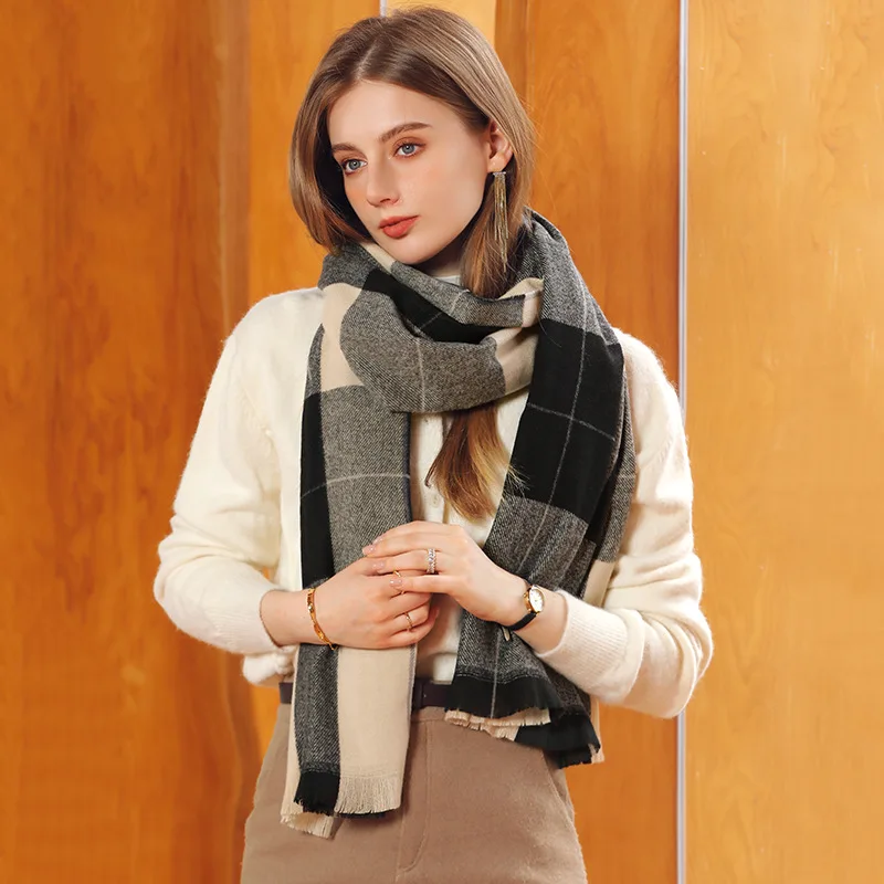 Women Cashmere Plaid Scarf Winter Warm Shawl Wrap Bufanda Female Pashmina Foulard Long Thick Blanket Lady Stoles
Women Cashmere Plaid Scarf Winter Warm Shawl Wrap Bufanda Female Pashmina Foulard Long Thick Blanket Lady Stoles