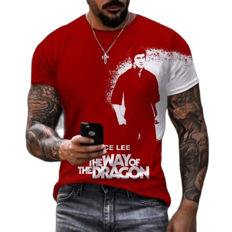 Men's T-shirts Kung Fu Star 3d Print T Shirt Trendy Bruce Lee Men Retro Streetwear High Quality Short SleeveOversized Tee Summe
Men's T-shirts Kung Fu Star 3d Print T Shirt Trendy Bruce Lee Men Retro Streetwear High Quality Short SleeveOversized Tee Summe