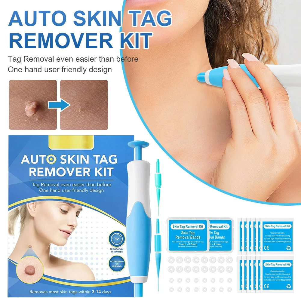 Efficient Painless Auto Skin Tag Remover Kit For Most 2-8mm Sized Skin Tags Wart Mole Corn Removal Tool Set Face Skin Care Tool
Efficient Painless Auto Skin Tag Remover Kit For Most 2-8mm Sized Skin Tags Wart Mole Corn Removal Tool Set Face Skin Care Tool
