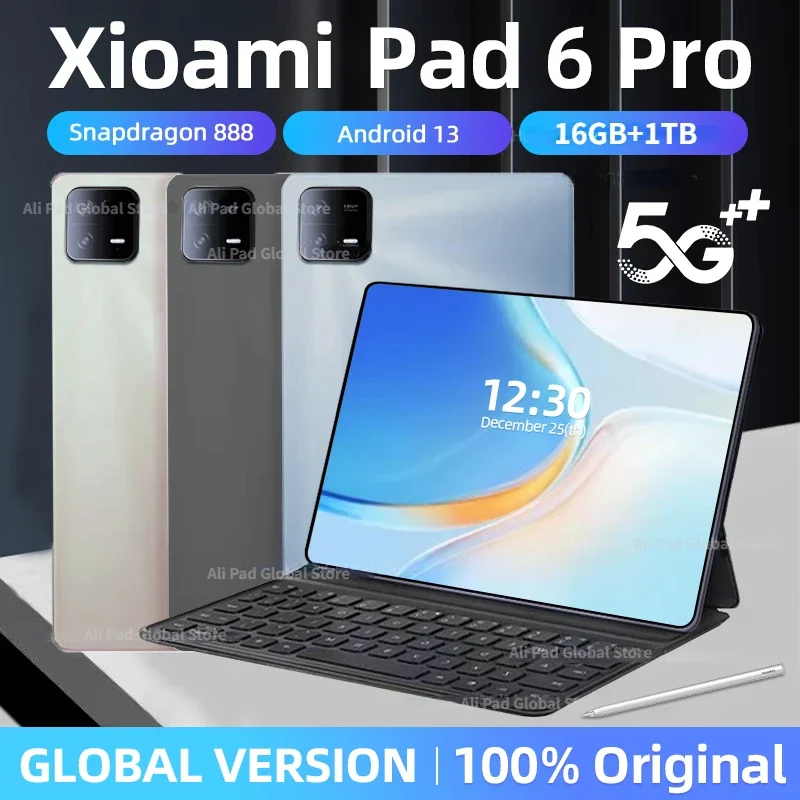 2024 Original Global Version Tablet Android Pad 6 Pro Snapdragon 888 16GB+512GB Tablets PC 5G Dual SIM Card or WIFI HD 4K Mi Tab
2024 Original Global Version Tablet Android Pad 6 Pro Snapdragon 888 16GB+512GB Tablets PC 5G Dual SIM Card or WIFI HD 4K Mi Tab