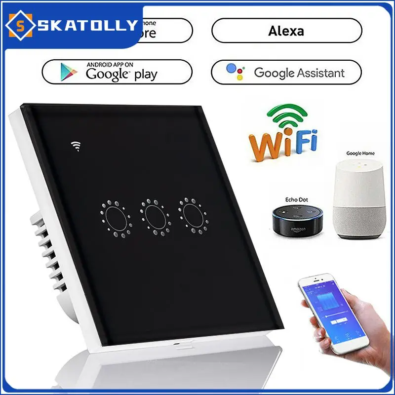 For Yandex Station Alice Smart Home Light Switch Wifi 3 Way Touch Switch APP Timing Schedule Work With Siri Alexa Google eWelink
For Yandex Station Alice Smart Home Light Switch Wifi 3 Way Touch Switch APP Timing Schedule Work With Siri Alexa Google eWelink