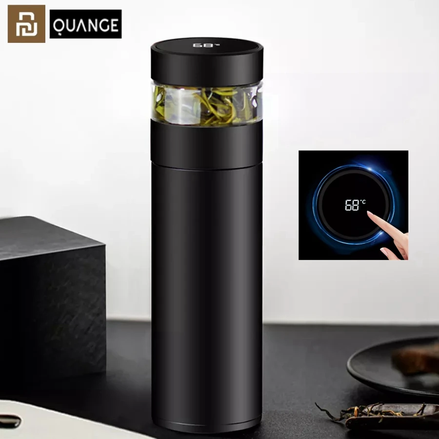 100% Youpin QUANGE умная изоляционная кружка для чая H8133 One Touch отображения температуры 316