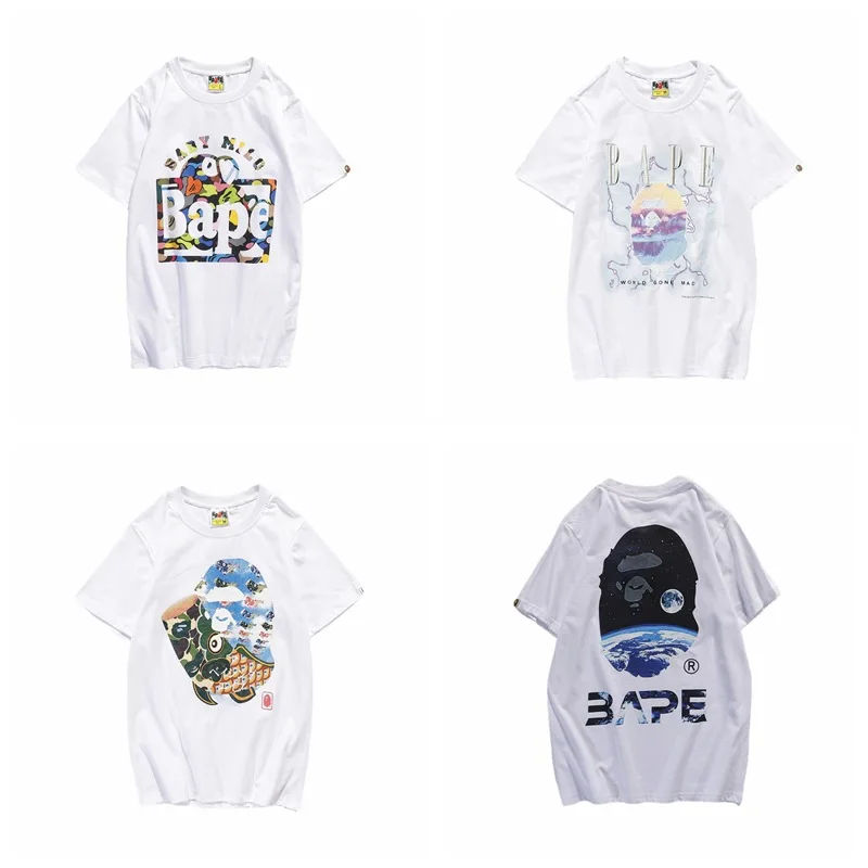 BAPE летняя новая стильная японская брендовая футболка из чистого хлопка с принтом для мужчин и женщин парная футболка с коротким рукавом с а... 
BAPE летняя новая стильная японская брендовая футболка из чистого хлопка с принтом для мужчин и женщин парная футболка с коротким рукавом с а...