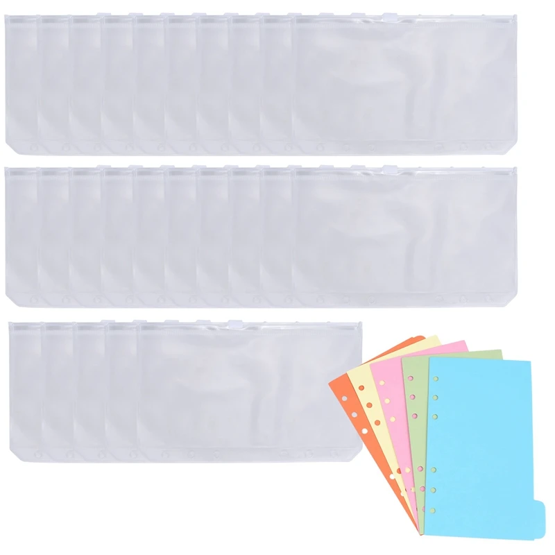 25 Pieces Binder Pockets, Waterproof PVC Pouch Document Filing Bags, PVC Binder Pockets For 6 Ring Binder Notebooks
25 Pieces Binder Pockets, Waterproof PVC Pouch Document Filing Bags, PVC Binder Pockets For 6 Ring Binder Notebooks