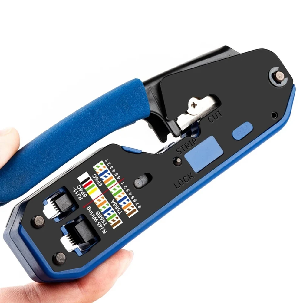 Network Cable Stripper Crimper Dual-use Plier Cutter For Cat6 Cat 5E Cat5 RJ12 RJ11 Rj45 Ethernet Cable Connector Modular Plug
Network Cable Stripper Crimper Dual-use Plier Cutter For Cat6 Cat 5E Cat5 RJ12 RJ11 Rj45 Ethernet Cable Connector Modular Plug