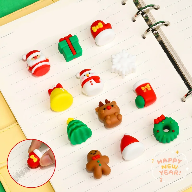 

Christmas 3D Eraser Cartoon Cute Three-Dimensional Santa Claus Correction Eraser Student Stationery