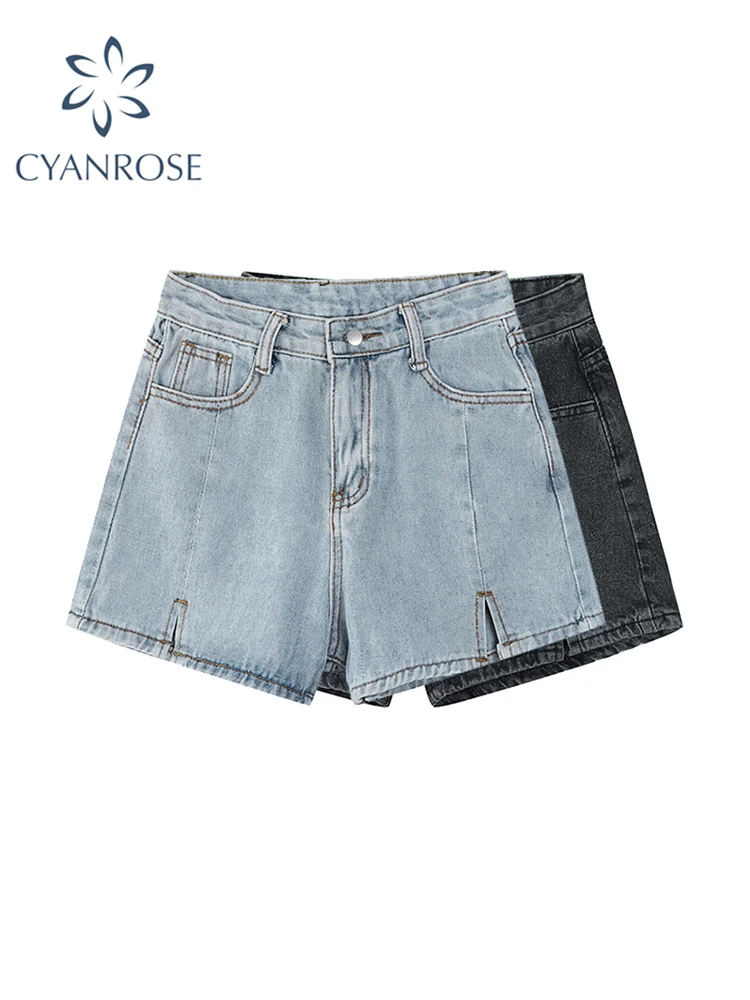 Summer Women Jeans Shorts All-match Casual Vintage Denim Shorts High Waist Streetwear Femme Bagge Split A-line Hot Short Pants
Summer Women Jeans Shorts All-match Casual Vintage Denim Shorts High Waist Streetwear Femme Bagge Split A-line Hot Short Pants