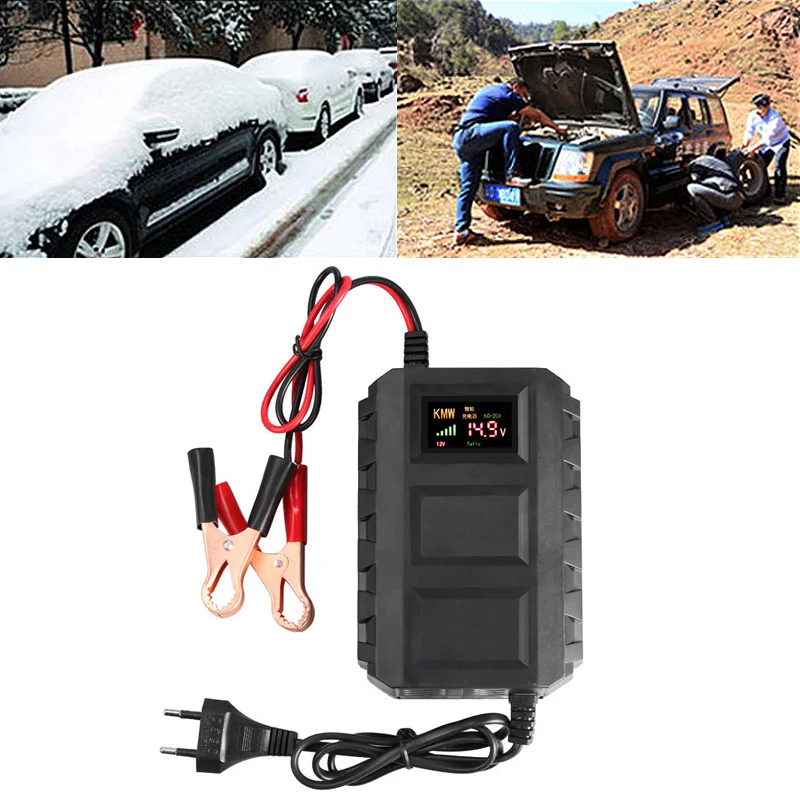 Зарядное устройство для автомобильных аккумуляторов, 20 А, с ЖК-дисплеем
Зарядное устройство для автомобильных аккумуляторов, 20 А, с ЖК-дисплеем