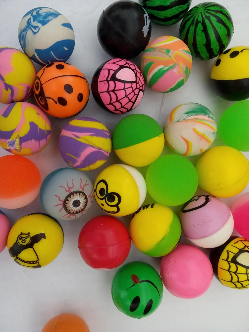 30mm Multicolor elastic ball Transparent ball Colored ball Printed ball Children's bouncing ball Coin bouncing machine toy
30mm Multicolor elastic ball Transparent ball Colored ball Printed ball Children's bouncing ball Coin bouncing machine toy