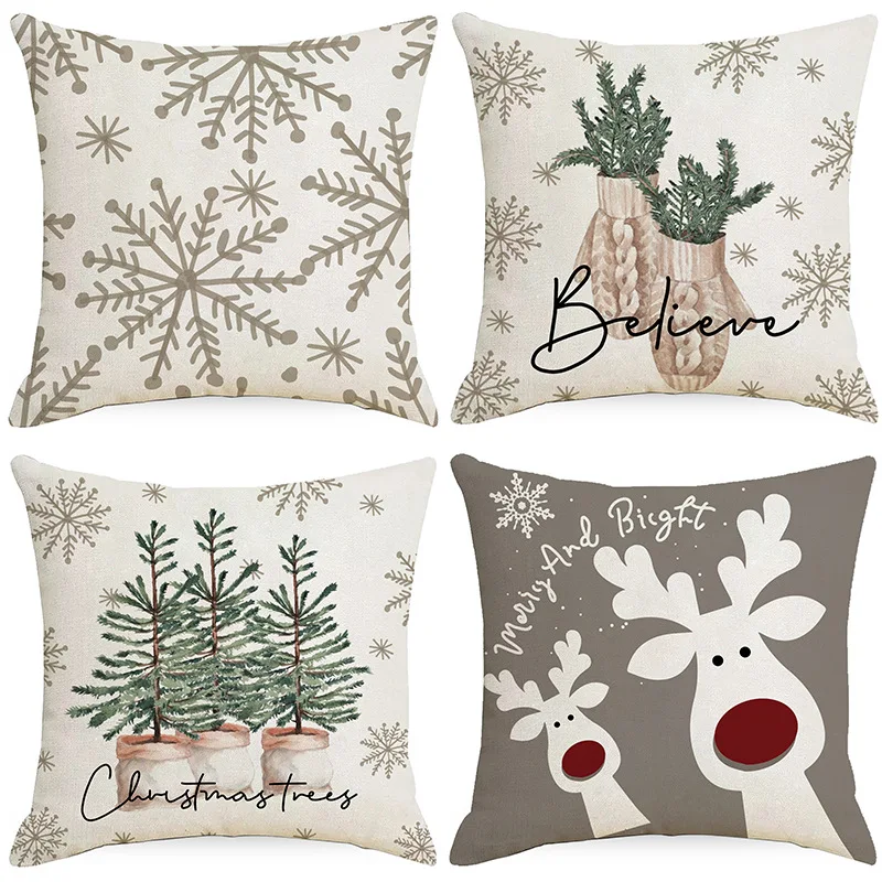 Cartoon Christmas Deer Pillowcase Elk Snowflake Xmas Tree Sofa Cushion Cover Home Decorative Noel Pillow Cover Merry Christmas
Cartoon Christmas Deer Pillowcase Elk Snowflake Xmas Tree Sofa Cushion Cover Home Decorative Noel Pillow Cover Merry Christmas