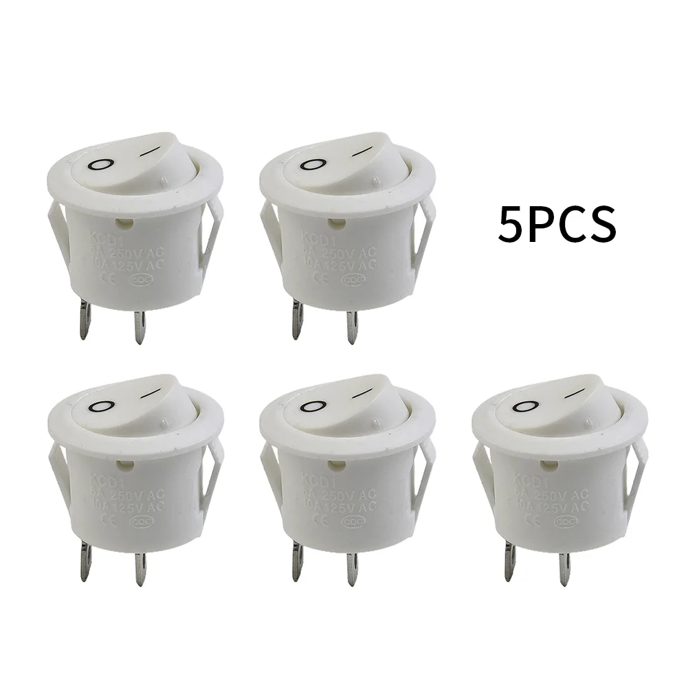 5PCS Rocker Switch Snap In Interior Switch Car Instrument Panel Mini Round White 2-pin Terminal SPST 12V 20MM
5PCS Rocker Switch Snap In Interior Switch Car Instrument Panel Mini Round White 2-pin Terminal SPST 12V 20MM