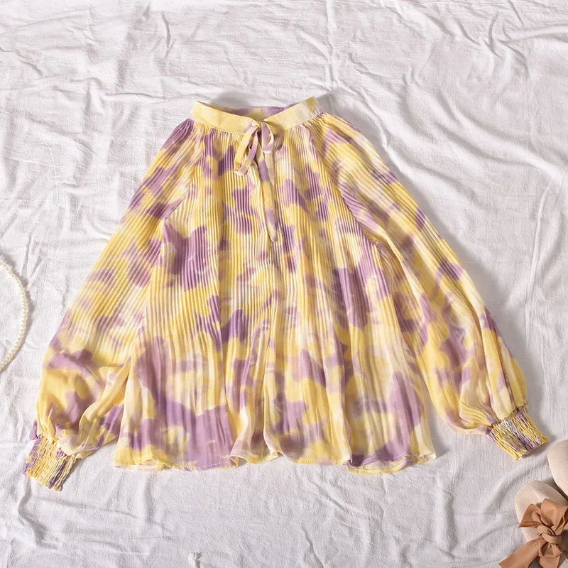VANOVICH 2022 Spring and Autumn New Sweet Floral Women Shirt Bow Long Sleeve Stand-up Collar Vintage Fashion Casual Shirts
VANOVICH 2022 Spring and Autumn New Sweet Floral Women Shirt Bow Long Sleeve Stand-up Collar Vintage Fashion Casual Shirts