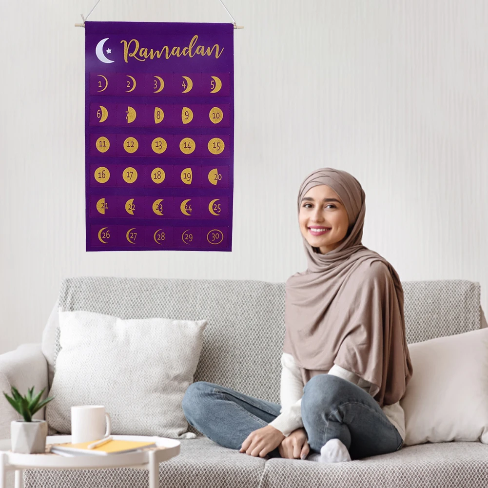 Newest Eid Ramadan Mubarak Felt Advent Calendar Hanging Countdown Muslim 2022 Kid Gift Ramadan Party Decorations Supplies
Newest Eid Ramadan Mubarak Felt Advent Calendar Hanging Countdown Muslim 2022 Kid Gift Ramadan Party Decorations Supplies