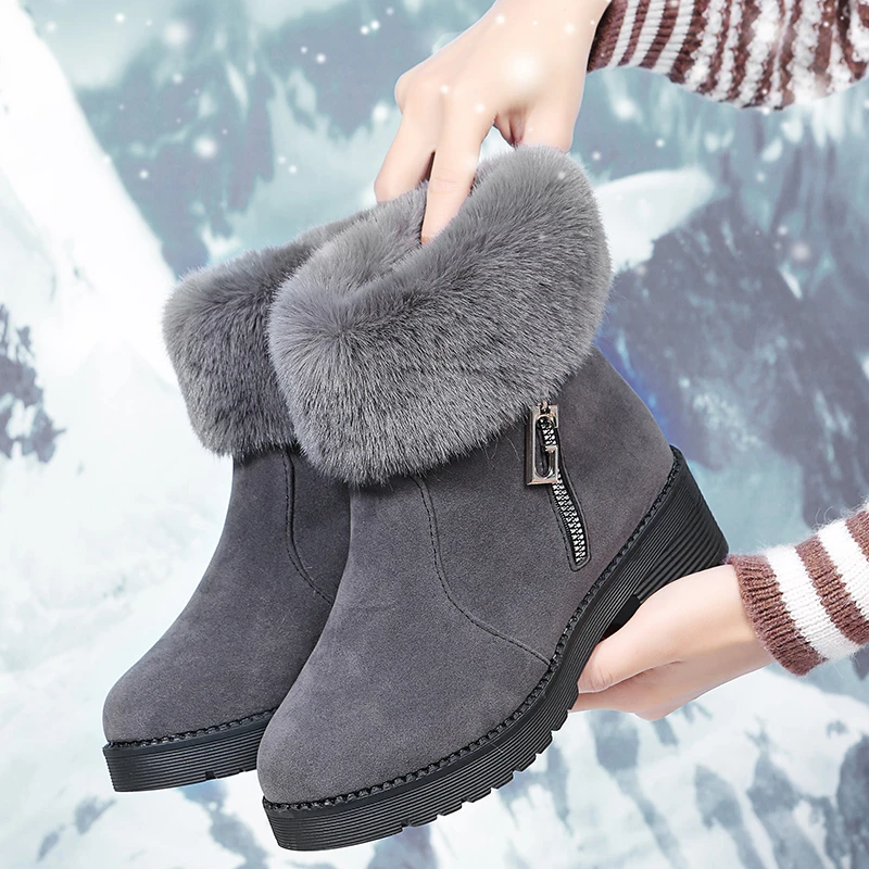 Women's ankle boots Fashion Mid-tube Boots Winter Warm Cotton Shoes Platform Boots Outdoor Ankle boots
Women's ankle boots Fashion Mid-tube Boots Winter Warm Cotton Shoes Platform Boots Outdoor Ankle boots