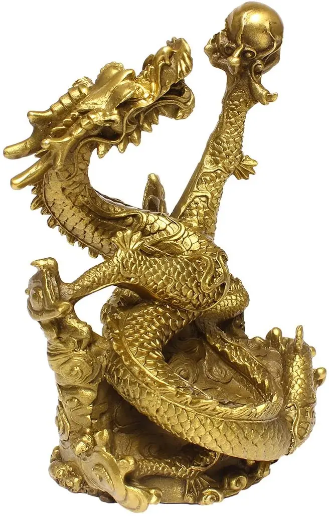 Chinese Feng Shui Handmade Brass Dragon Statue gold fortune statue home decoration gift copper collection
Chinese Feng Shui Handmade Brass Dragon Statue gold fortune statue home decoration gift copper collection