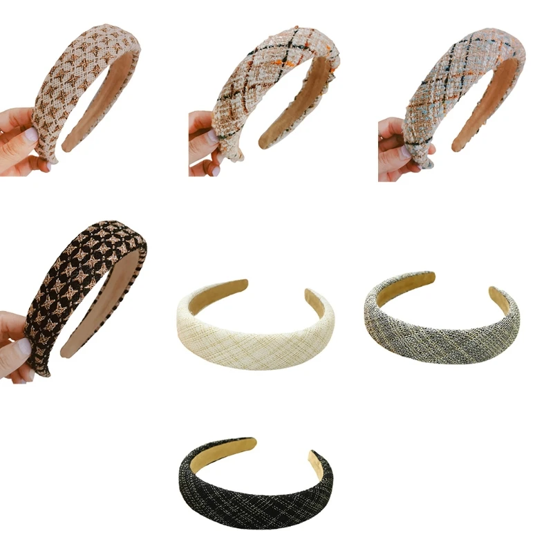 Женский широкий обруч для волос, винтажный обруч для волос с твидовой подкладкой, элегантные аксессуары для волос для девочек D0UB
Женский широкий обруч для волос, винтажный обруч для волос с твидовой подкладкой, элегантные аксессуары для волос для девочек D0UB
