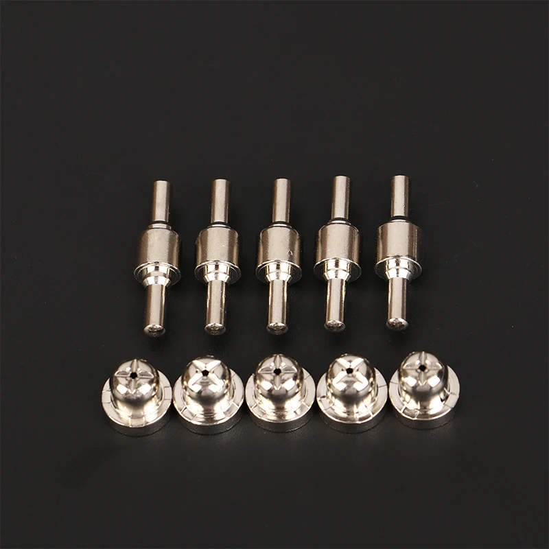 10 шт., расходные материалы, удлиненные электроды и сопла с длинным наконечником для PT31 LG40 40A, сопло электрода для плазменной резки воздуха
10 шт., расходные материалы, удлиненные электроды и сопла с длинным наконечником для PT31 LG40 40A, сопло электрода для плазменной резки воздуха