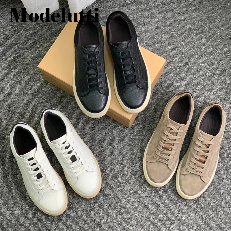 2023 New Spring Fashion Genuine Leather Lacing Thick Sole Flat Skate Shoes Men Solid Wild Simple Casual Shoes Male
2023 New Spring Fashion Genuine Leather Lacing Thick Sole Flat Skate Shoes Men Solid Wild Simple Casual Shoes Male