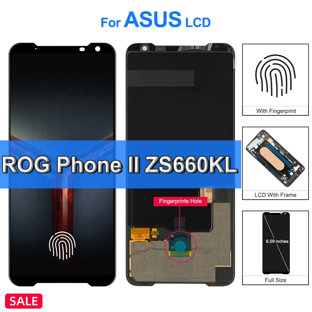 Оригинальный ЖК-дисплей 6,59 дюйма для Asus ROG Phone II ZS660KL, сенсорный экран со сканером отпечатков пальцев, для Asus ROG2 ASUS _ I001DE, сменный ЖК-дисплей
Оригинальный ЖК-дисплей 6,59 дюйма для Asus ROG Phone II ZS660KL, сенсорный экран со сканером отпечатков пальцев, для Asus ROG2 ASUS _ I001DE, сменный ЖК-дисплей