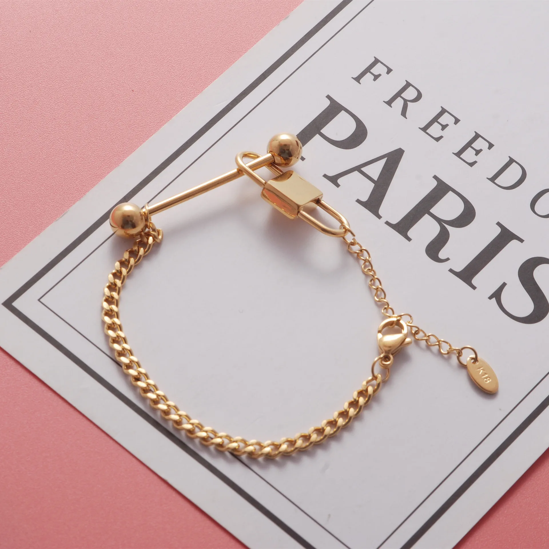 The New Titanium Steel Stainless Bracelet for Women Choker Lock Necklace Bracelet with Light Luxury and High Sense
The New Titanium Steel Stainless Bracelet for Women Choker Lock Necklace Bracelet with Light Luxury and High Sense