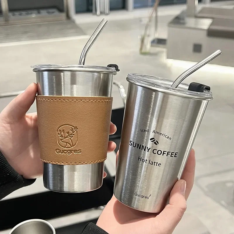 500ml 304 Stainless Steel Coffee Mug With Straw Lid Deer Pattern Cup Travel Camping Tea Milk Cups Home Office School Gift Cup
500ml 304 Stainless Steel Coffee Mug With Straw Lid Deer Pattern Cup Travel Camping Tea Milk Cups Home Office School Gift Cup