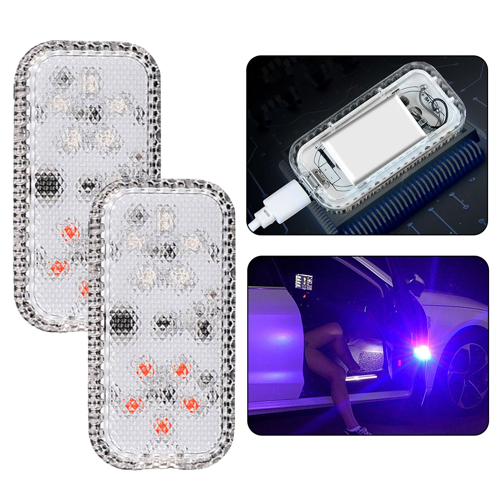2pcs Magnetically Controlled Car Door Light Blue+Red Decorative Lamps With 5 Super Bright LED Chips Universal Warning-lights
2pcs Magnetically Controlled Car Door Light Blue+Red Decorative Lamps With 5 Super Bright LED Chips Universal Warning-lights