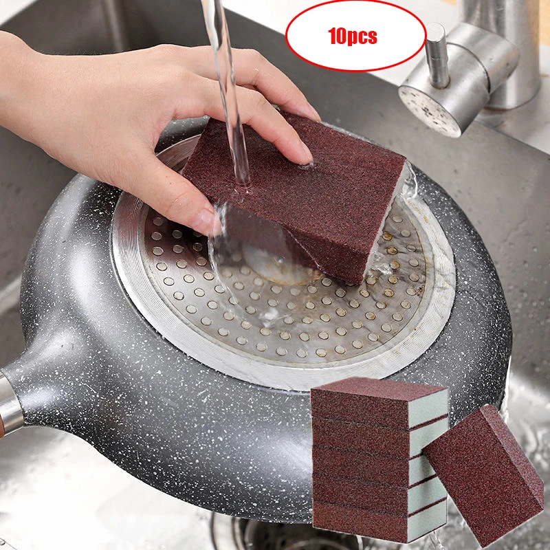 10Pcs Sponge Removing Rust Carborundum Eraser Cleaning Brush Descaling Clean Rub Cooktop Pot Kitchen Sponge Tools
10Pcs Sponge Removing Rust Carborundum Eraser Cleaning Brush Descaling Clean Rub Cooktop Pot Kitchen Sponge Tools