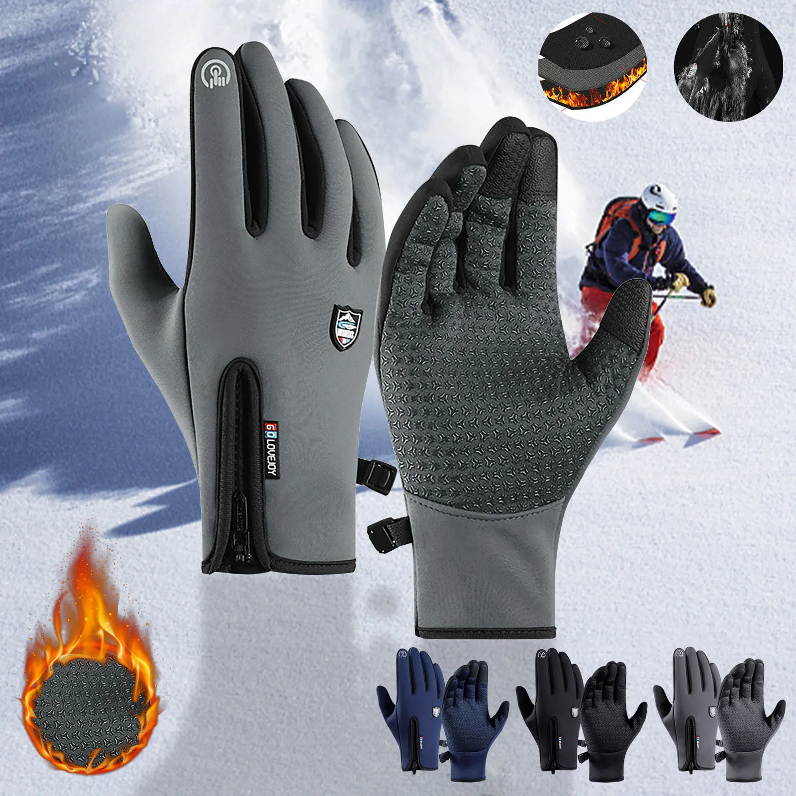Windproof Non-slip Womens Gloves Cycling Motorcycle Cold Gloves Hot Winter Gloves For Men Women Touchscreen Warm accessories
Windproof Non-slip Womens Gloves Cycling Motorcycle Cold Gloves Hot Winter Gloves For Men Women Touchscreen Warm accessories