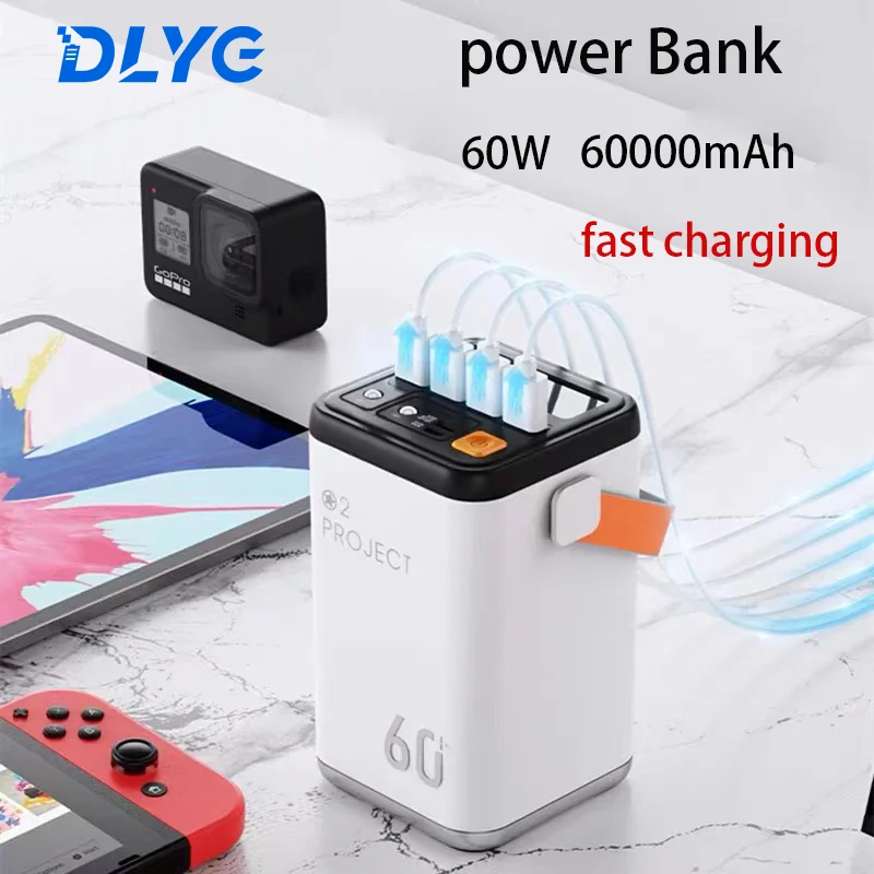 60W Hoge Capaciteit Mobiele Power Bank 60,000Mah Laptop Snelle Oplader Thuis Outdoor Super Lader Snel Opladen 
60W Hoge Capaciteit Mobiele Power Bank 60,000Mah Laptop Snelle Oplader Thuis Outdoor Super Lader Snel Opladen