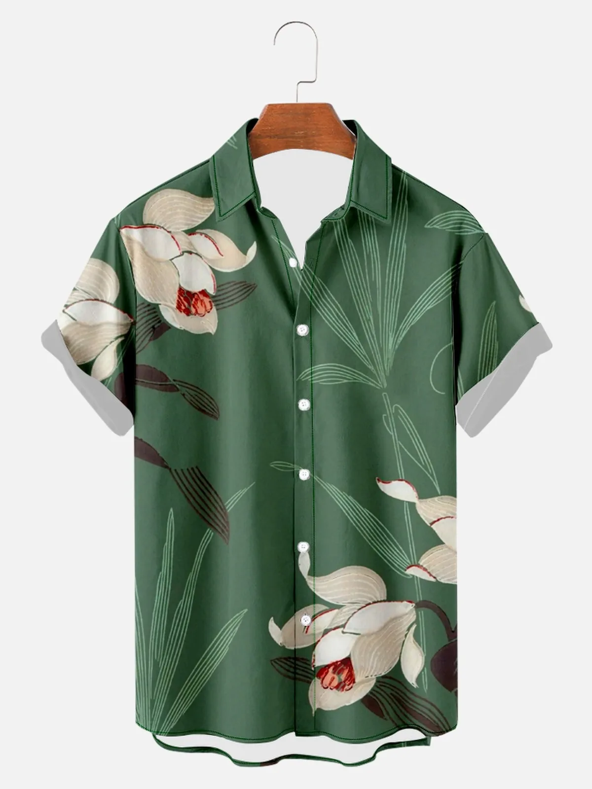 2022 Summer Men's Single Button V Neck Shirts Creative Botanical Print Shirts Men's Fashion Casual Shirts Unisex Trend Street
2022 Summer Men's Single Button V Neck Shirts Creative Botanical Print Shirts Men's Fashion Casual Shirts Unisex Trend Street
